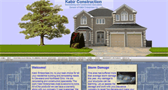 Desktop Screenshot of kabirconstruction.com