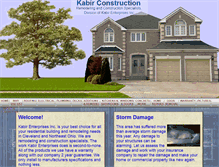 Tablet Screenshot of kabirconstruction.com